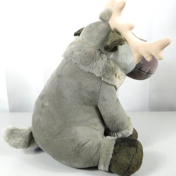 Disney's FROZEN SVEN Plush Stuffed Sitting Reindeer Moose Gray 15-16" High 2015 - Picture 5 of 8
